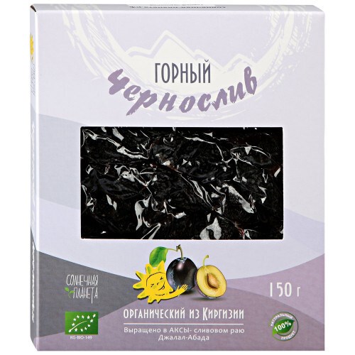 Горный чернослив BIO без косточки, SUN PLANET, ORGANIC, 150 г 364141909 - фото 10095