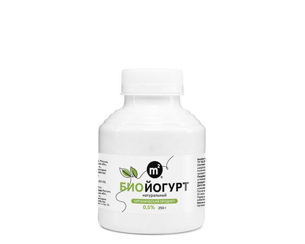 Биойогурт натуральный коровий, Ферма М2, 250 мл 392696766 - фото 14714