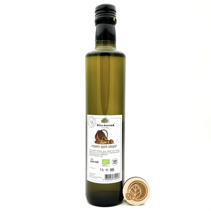 Уксус яблочный домашний 5% БИО, Vila Natura, 500 мл 601692967 - фото 14919