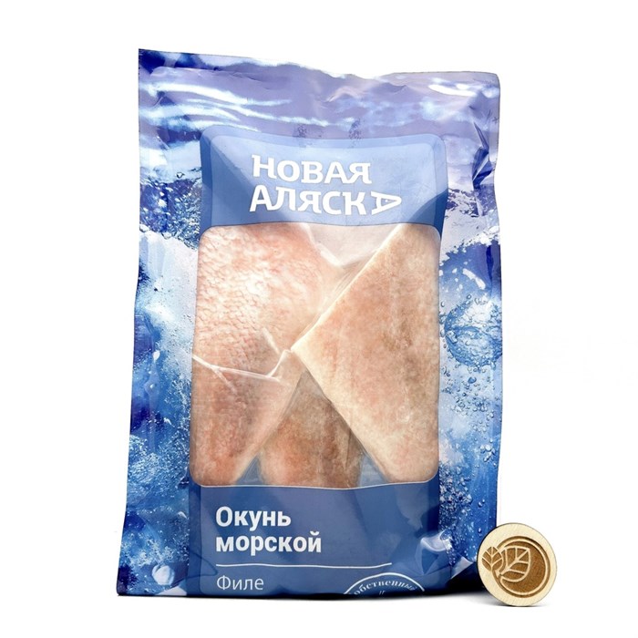 Окунь морской, филе с кожей, без костей, Новая Аляска, 500 г 487865301 - фото 14955