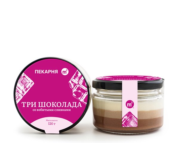 Десерт Три шоколада, Ферма М2, 120 г 465355115 - фото 15229