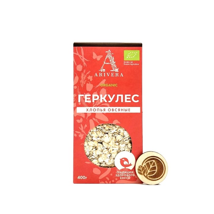 Хлопья овсяные Геркулес быстроразвариваемые, Аривера, 400 г 362708818
