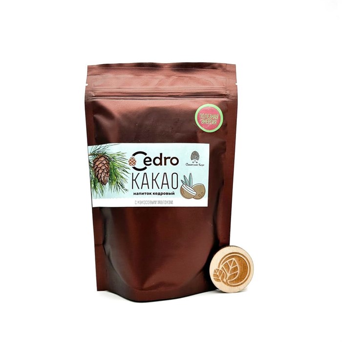Напиток кедровый Какао с кокосовым молоком, Сибирский Кедр, 120 г 7326