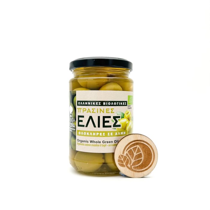 Оливки зелёные с косточкой в рассоле, Bioagros, 300 г 7333