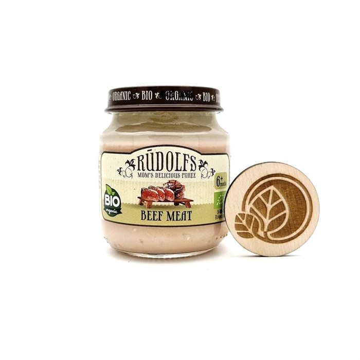 Пюре мясное «Говядина» для детей, Rudolfs, 120 г 6869