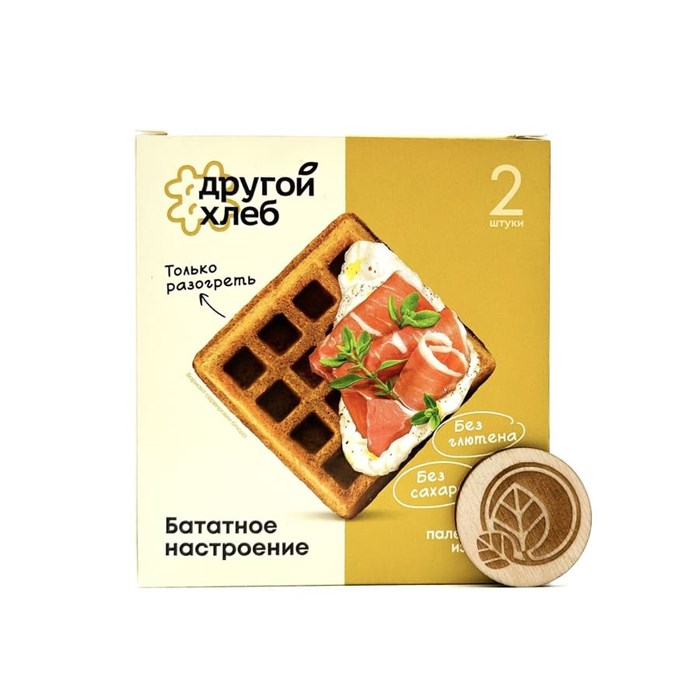 Палео вафли из батата, Другой Хлеб, 160г 447198773
