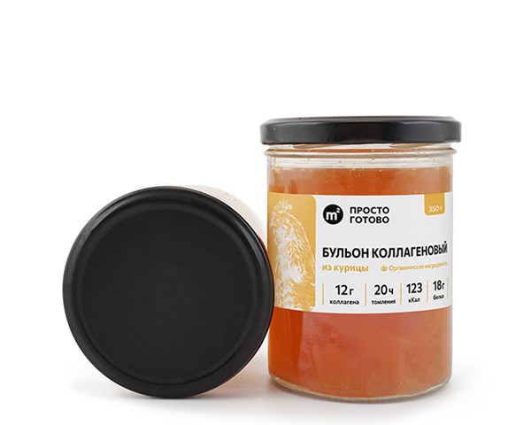 Бульон костный коллагеновый из курицы, Ферма М2, 350 г 7537