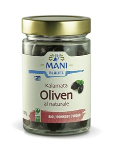 Маслины Каламата al naturale с косточкой, MANI, банка 205 г 359819014