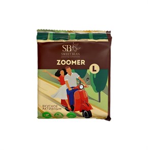 Шоколад ZOOMER L на сиропе топинамбура с омега-3 семян льна, протеином семян тыквы и дробленным грецким орехом, SWEET BEAN, 37 г 537760843