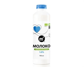 Молоко 1% обезжиренное пастеризованное, Ферма М2, 750 мл 359766249