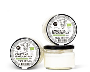 Сметана 15% термостатная, Ферма М2, 200 г 635041068