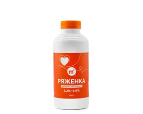 Ряженка 3,2-4% из цельного коровьего молока, Ферма М2, 500 г 361077898