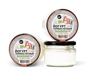 Йогурт А2 термостатный коровий 4,0-7,0%, Ферма М2, 150 г 554707155