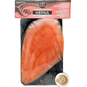 Нерка филе слабосоленое в нарезке, Деликатесы Севера, 100 г 631689093