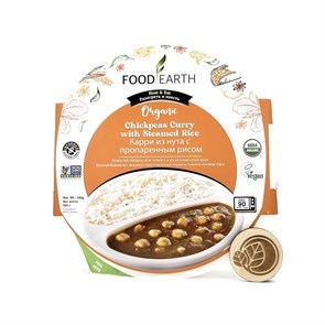 Карри из нута с пропаренным рисом, Food Earth, 300 г 6947